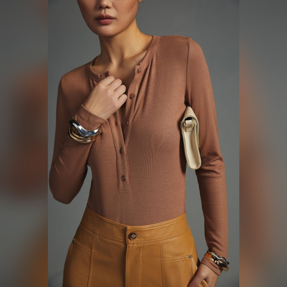 NWT Betro Simone XS Cash Bodysuit taupe